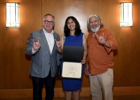 Pal Make A Difference Award winner with John Dalton and Rick Pal