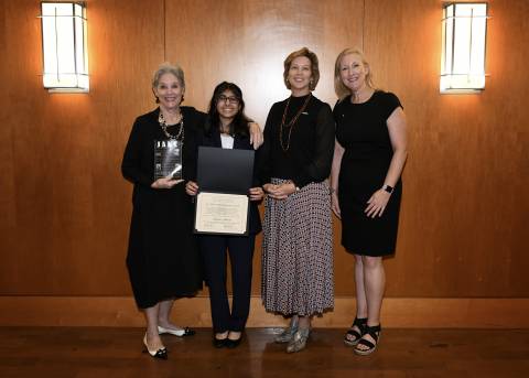 Peggy Pickle, Angelica Sharma (Pickle Award Recipient), Bergan Casey and Jennifer Speer
