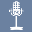 Distinguished Speakers logo, featuring a microphone with the letters "DS"