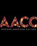 AACC logo features the letters AACC in kente print on a black background