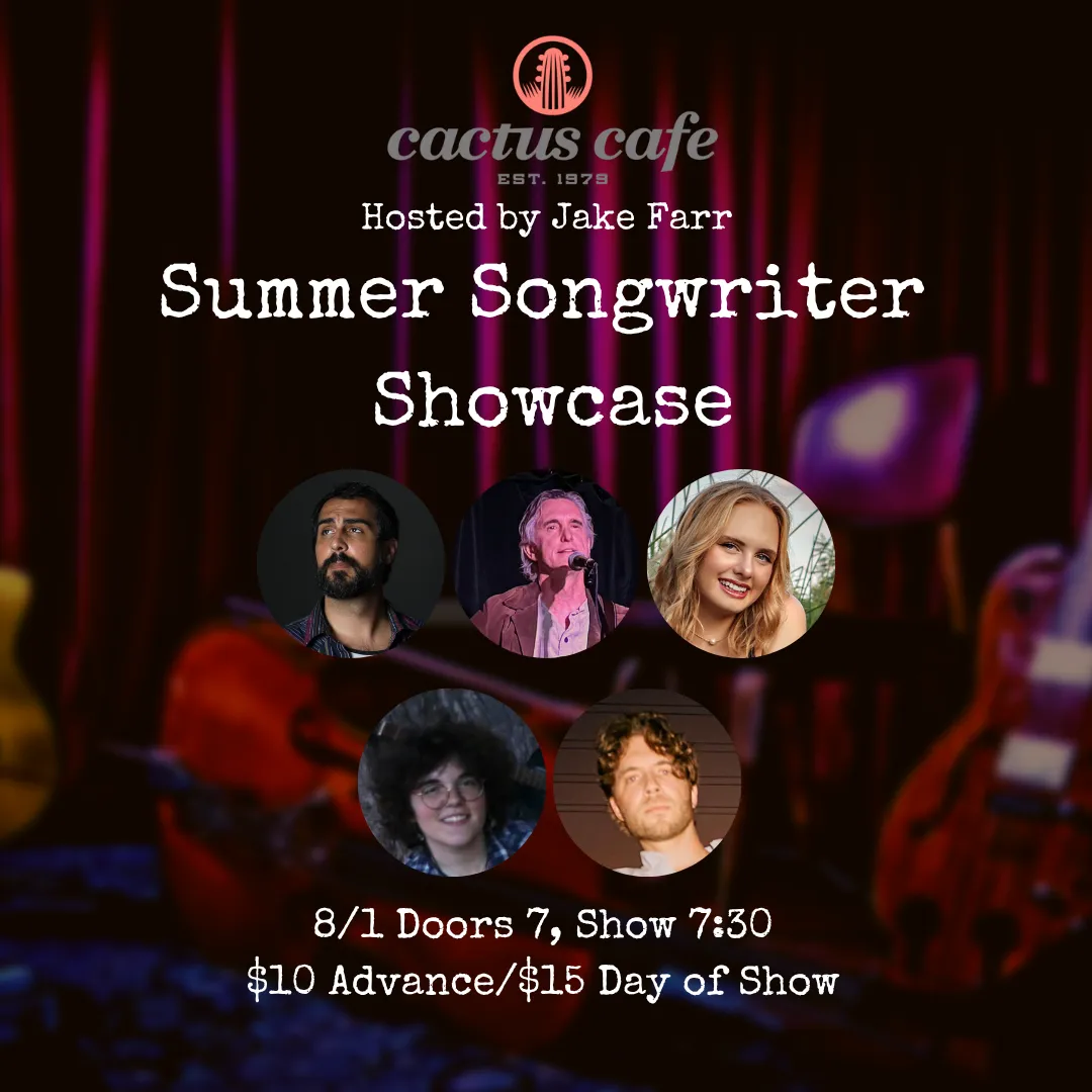 Summer Songwriters Showcase hosted by Jake Farr Summer Songwriters Showcase hosted by Jake Farr IG