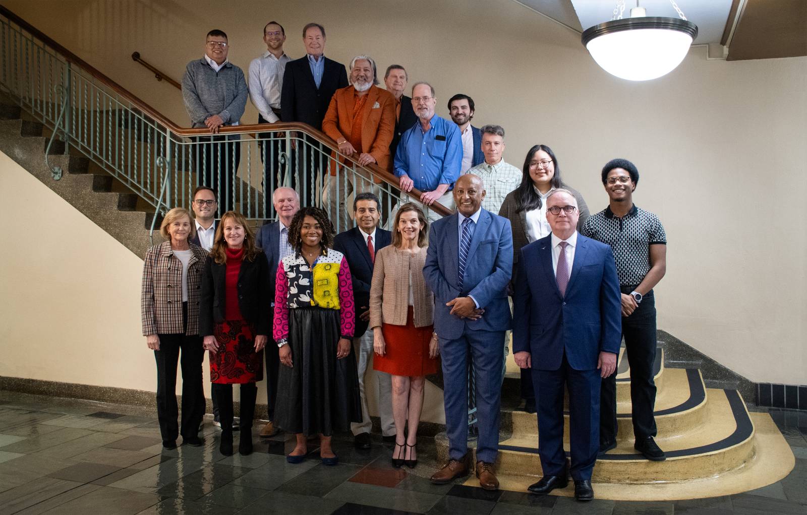 Photo of advisory council members in Texas Union