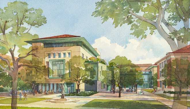 Artist watercolor of SAC watercolor