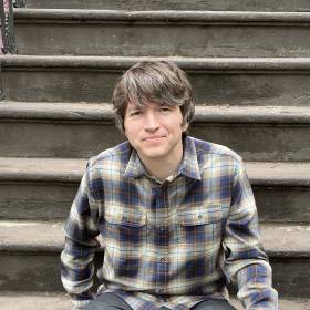 ricky on the steps