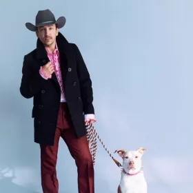 Man with dog