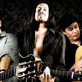 Three men with guitars