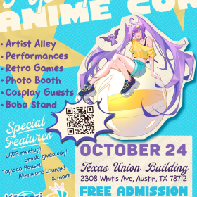 KomoriPOP! Anime image and text with event details for Oct 24