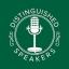 Distinguised Speakers Logo features a green background with a microphone in the center.