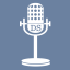 Distinguished Speakers logo, featuring a microphone with the letters "DS"